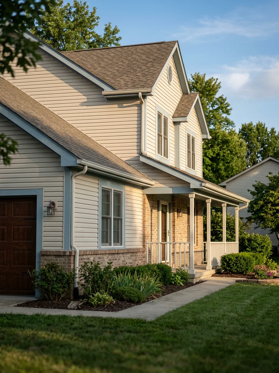 Detailed view of quality craftsmanship on a Greenwood home, showing professional finishing and attention to detail.